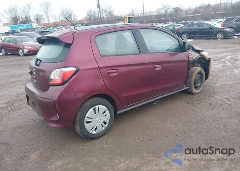 2021 Mitsubishi Mirage Carbonite Edition/Es/Le из США, поврежденный, VIN ML32AUHJ8MH004754